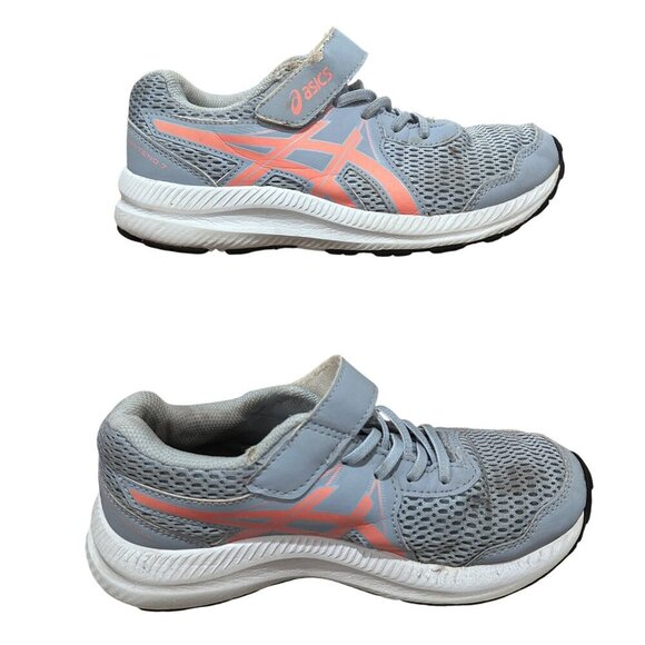 Asics Girl Contend 7 PS Running Shoes Mesh Adjustable Strap Closure Youth Size 3 - Picture 8 of 16